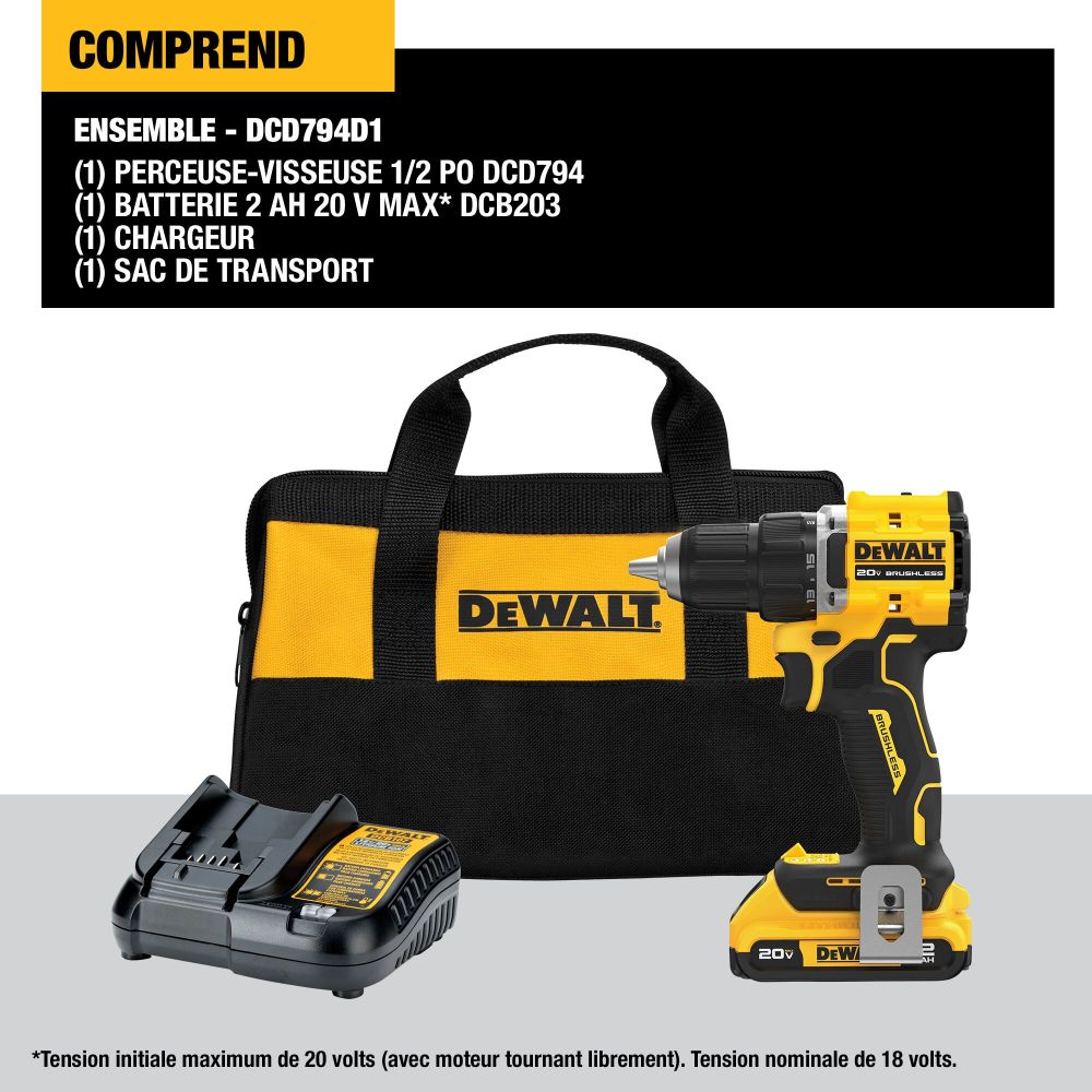 DEWALT 20V Atomic Compact Drill Driver Kit - Ascmtools