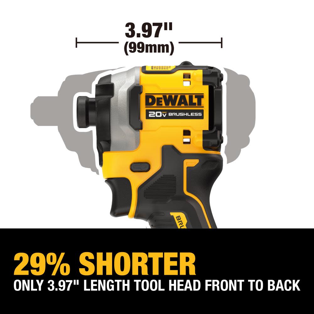DEWALT ATOMIC 20V MAX Impact Driver Kit 1/4″ 3 Speed Brushless Cordless - Ascmtools