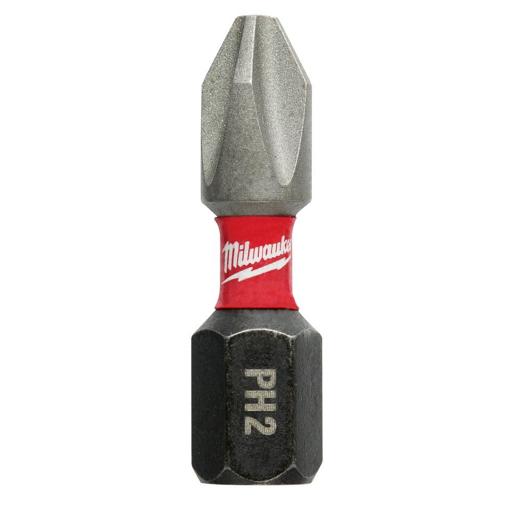 Milwaukee SHOCKWAVE Impact Phillips #2 Insert Bits (25-Piece Contractor Pack) - Ascmtools