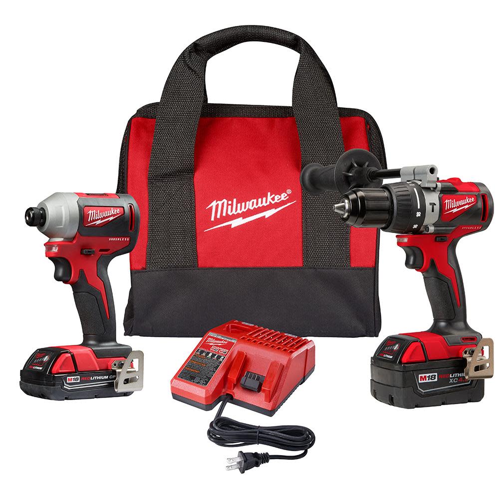 Milwaukee M18 Brushless Hammer Drill/Impact Combo Kit 2.04.0 - Ascmtools