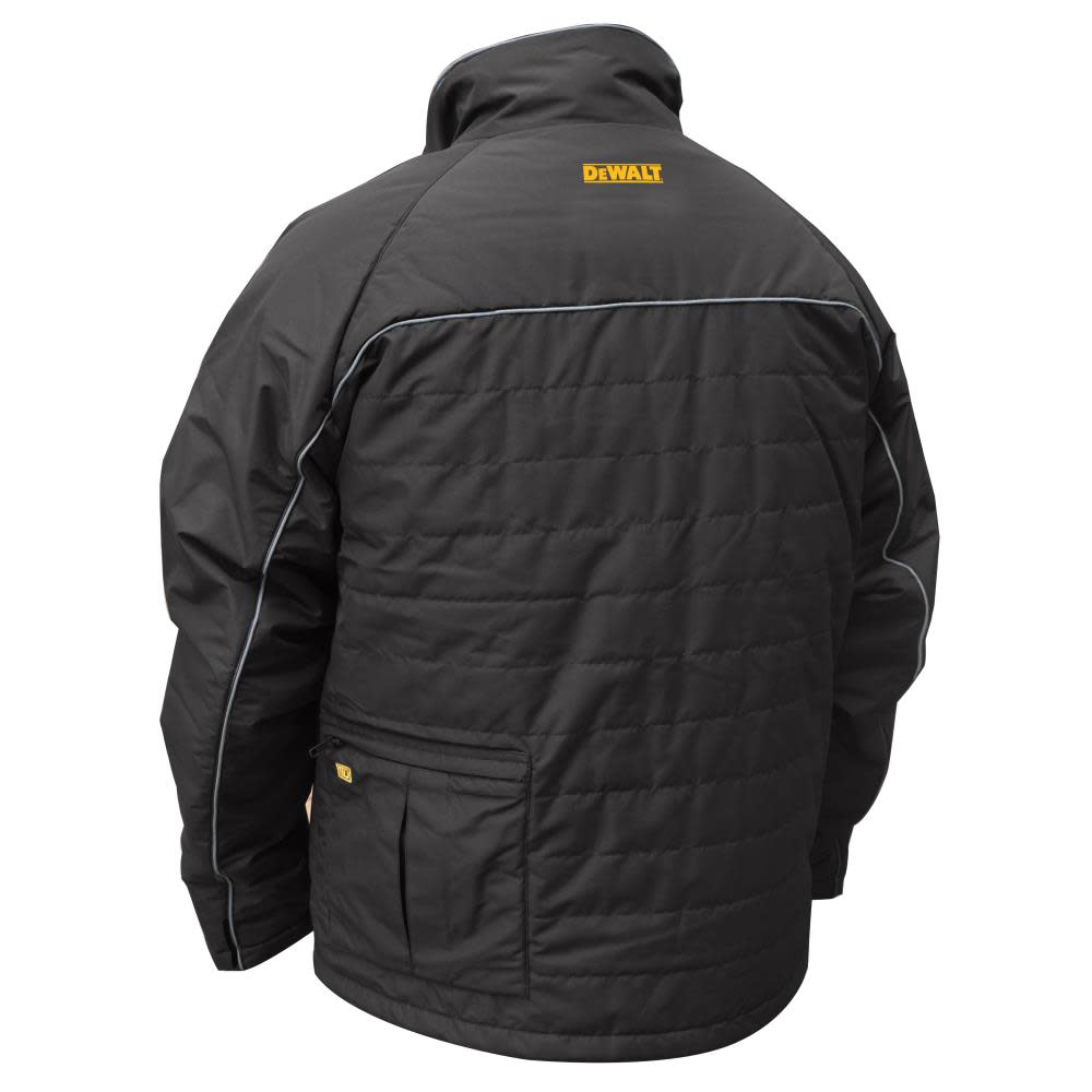 DEWALT Heated Kit Jacket Black Quilted Large - Ascmtools