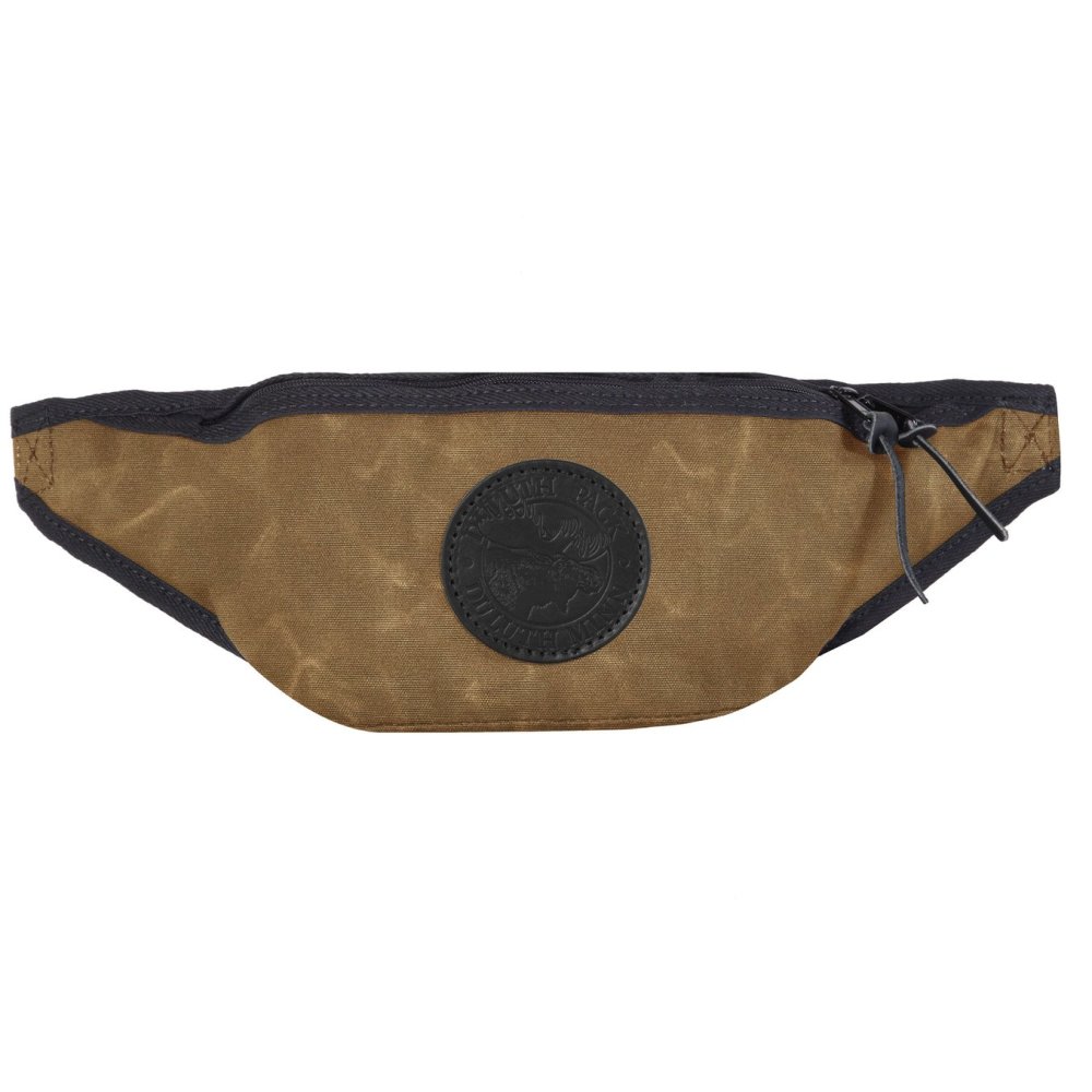 Duluth Pack 3 Liter Capacity Wax Khaki Medium Fanny Pack - Ascmtools