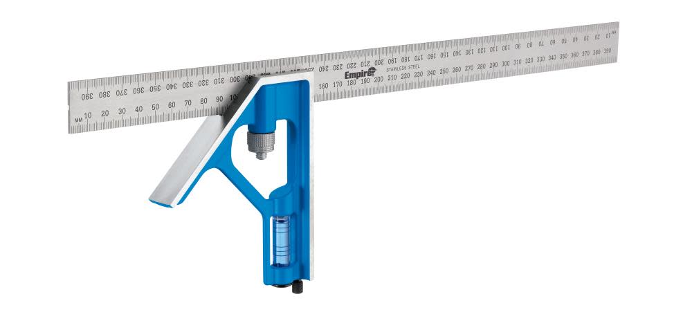 Empire Level 400 mm True Blue Combination Square - Ascmtools