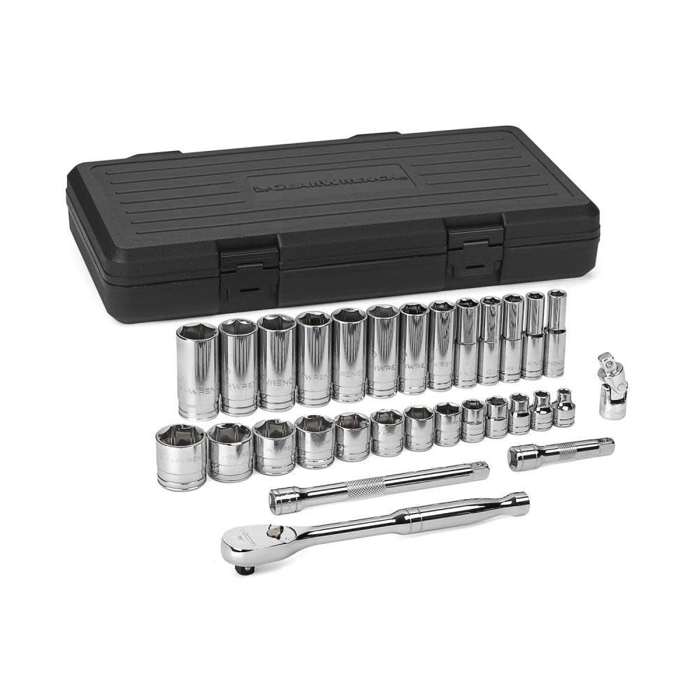 GEARWRENCH Mechanics Tool Set 30 pc. 3/8 In. Drive 6 Point SAE Standard/Deep - Ascmtools