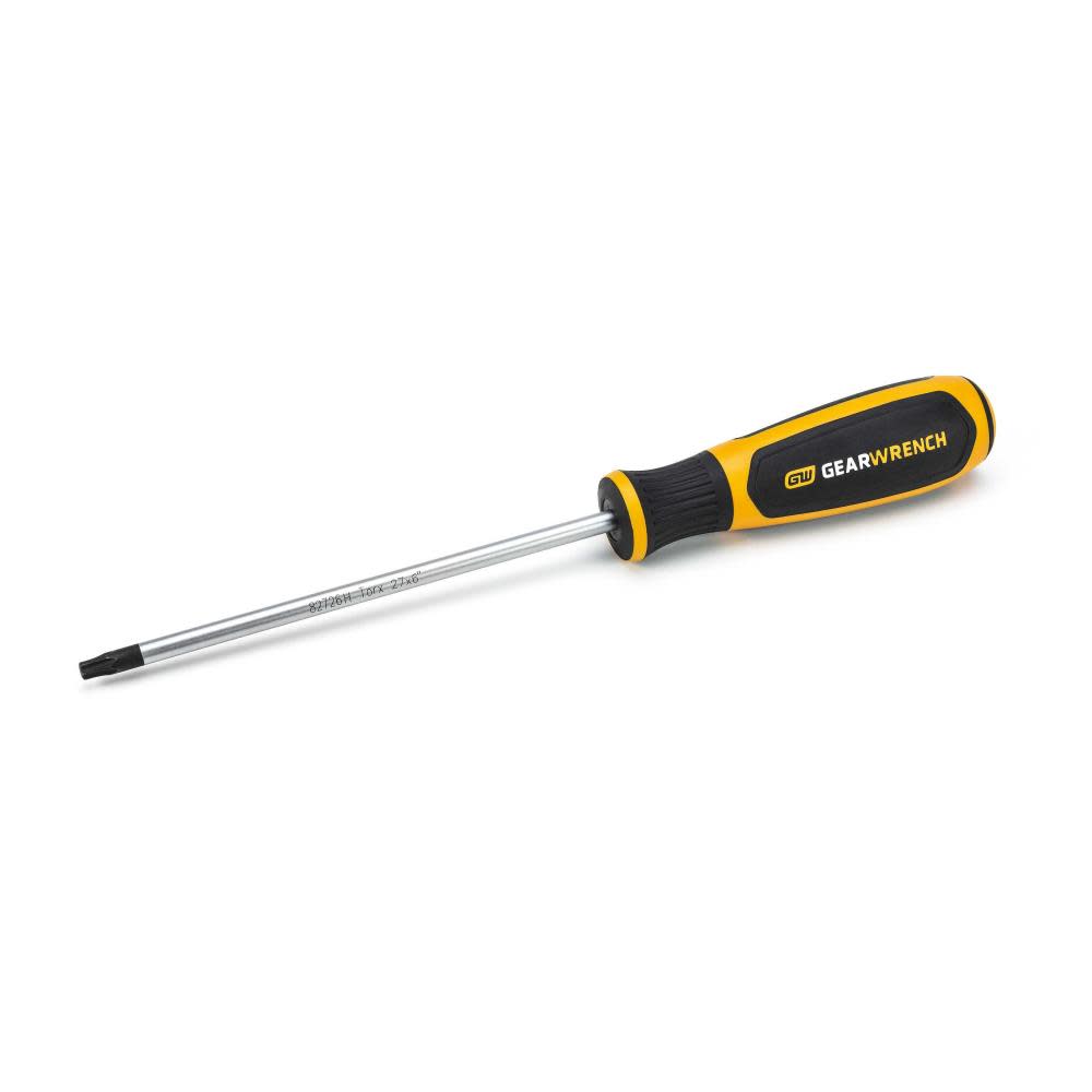 GEARWRENCH T27 x 6″ Torx Dual Material Screwdriver - Ascmtools