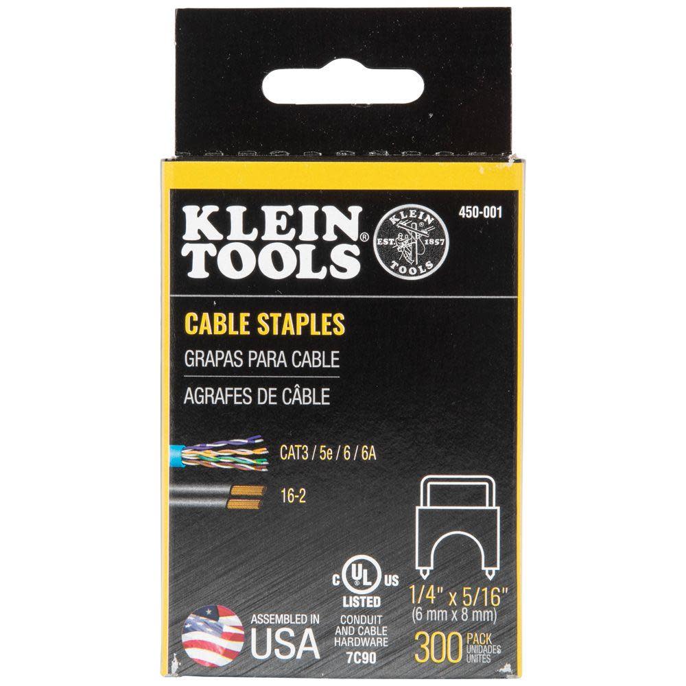 Klein Tools 1/4″ x 5/16″ Insulated Staples – 300 Pack - Ascmtools