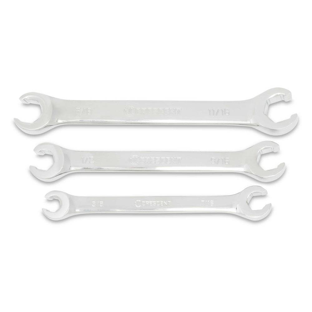 Crescent SAE Flare Nut Wrench Set 3pc - Ascmtools