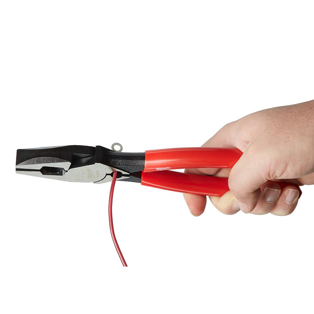 Milwaukee High Leverage Linesman’s with Crimper-Dipped - Ascmtools