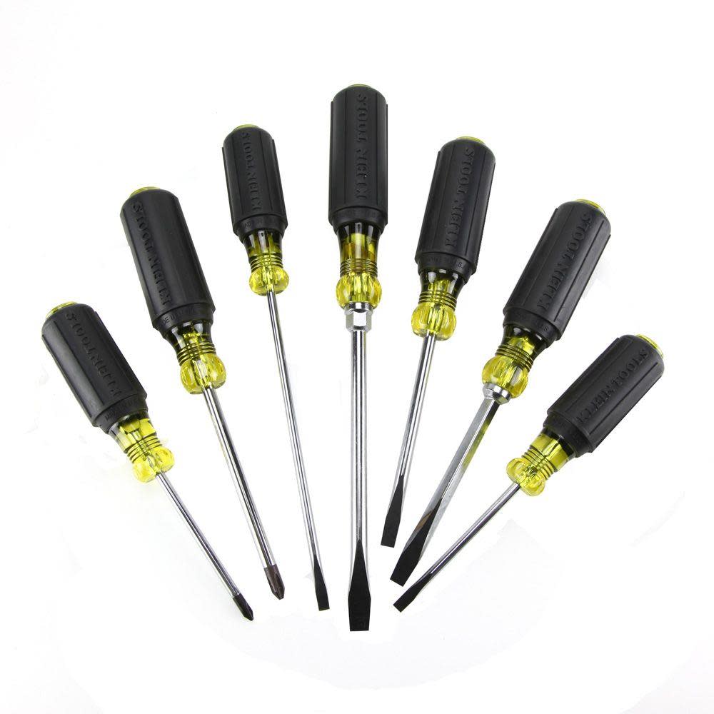 Klein Tools Cushion-Grip Screwdriver Set 7 Pc - Ascmtools