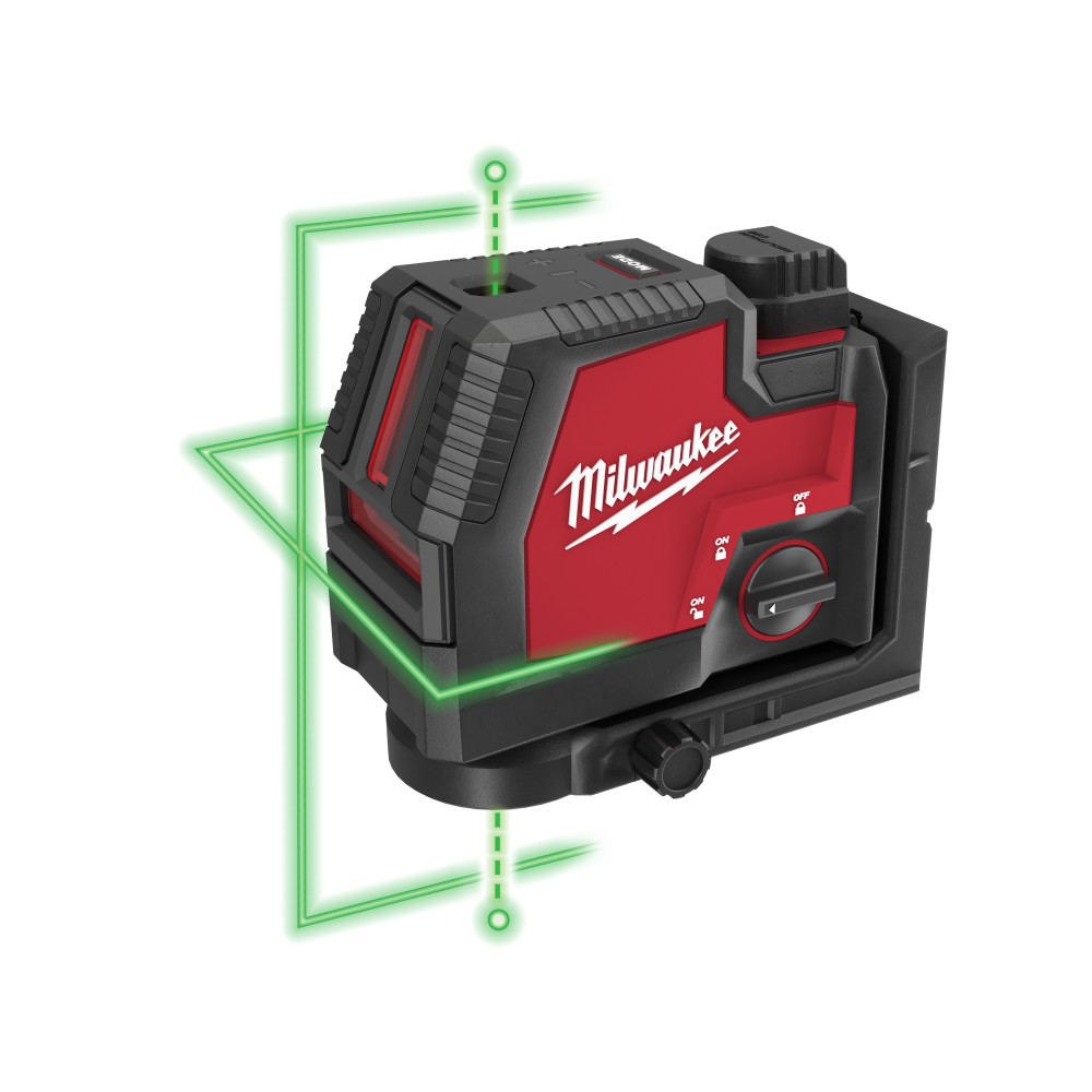 Milwaukee Green Beam Laser Cross Line Plumb Point USB Rechargeable - Ascmtools