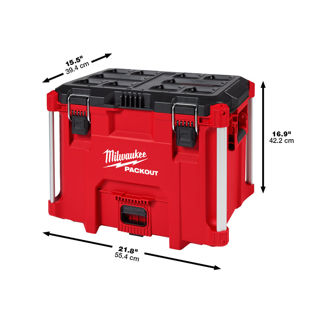 Milwaukee PACKOUT XL Tool Box 2 Drawer Tool Box Dolly Bundle - Ascmtools