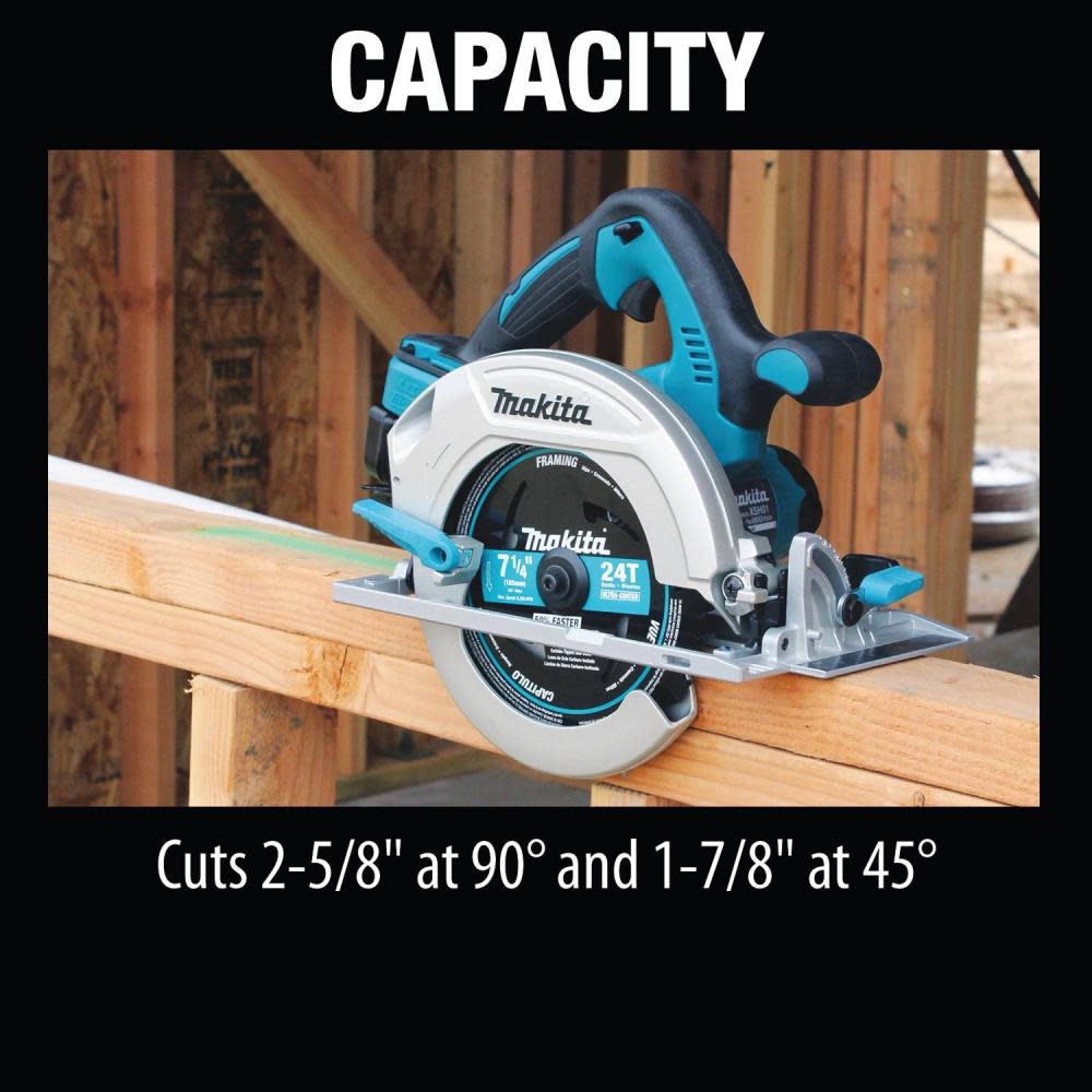 Makita 18V X2 LXT Lithium-Ion (36V) Cordless 7-1/4 In. Circular Saw Kit (5.0Ah) - Ascmtools