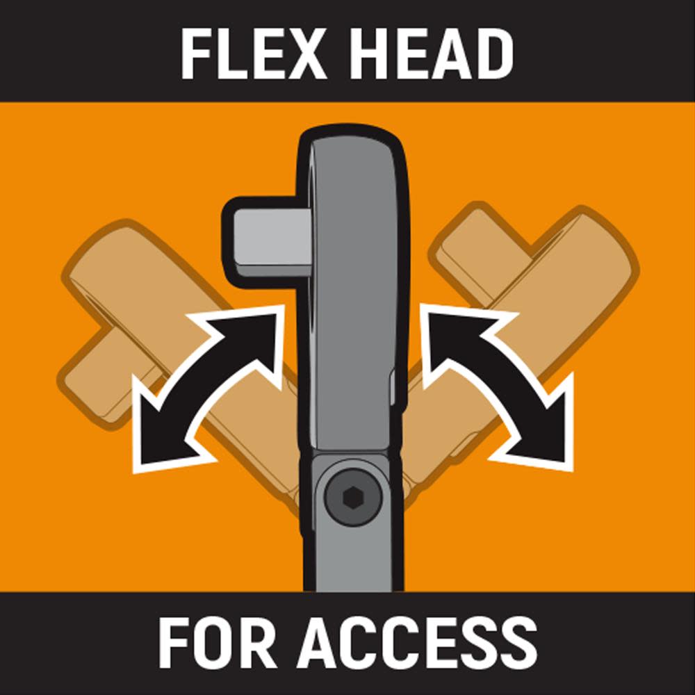GEARWRENCH 1/2″ Drive Flex Head Micrometer Torque Wrench 30-250 ft/Lbs - Ascmtools