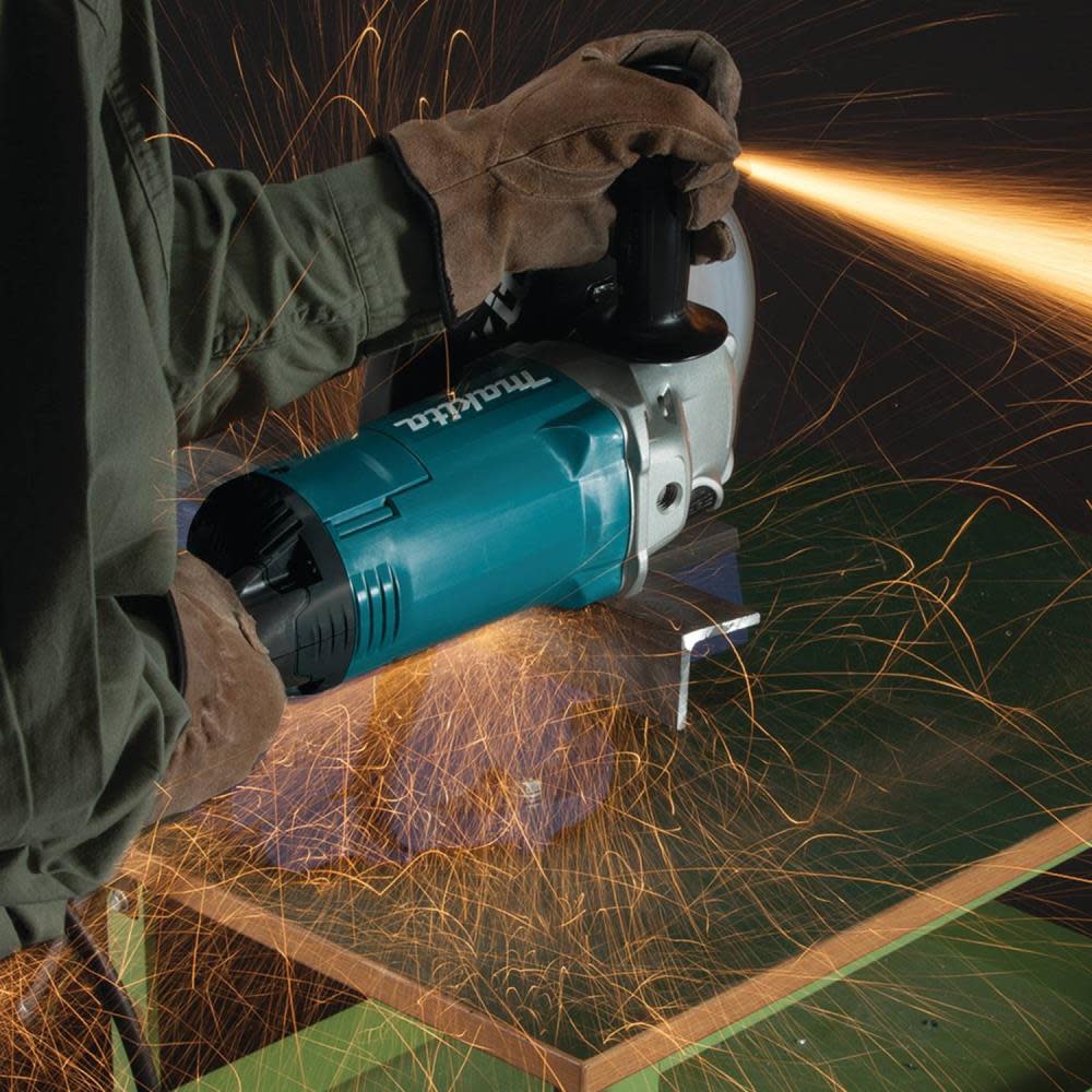 Makita 9 In. Angle Grinder with No Lock-On Switch - Ascmtools