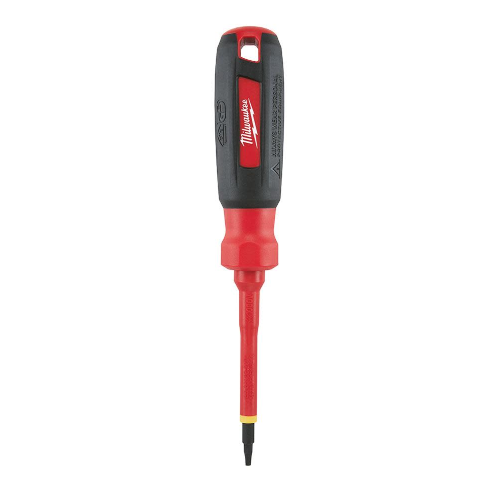 Milwaukee #1 Square 3 in. 1000V Insulated Screwdriver - Ascmtools
