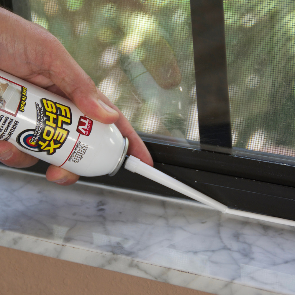 Flex Seal 8 oz Flex Shot Rubber Sealant – White - Ascmtools