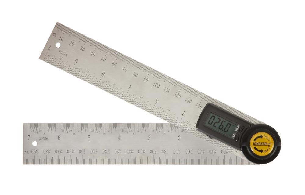 Johnson Level 7 In. Digital Angle Locator & Rule - Ascmtools