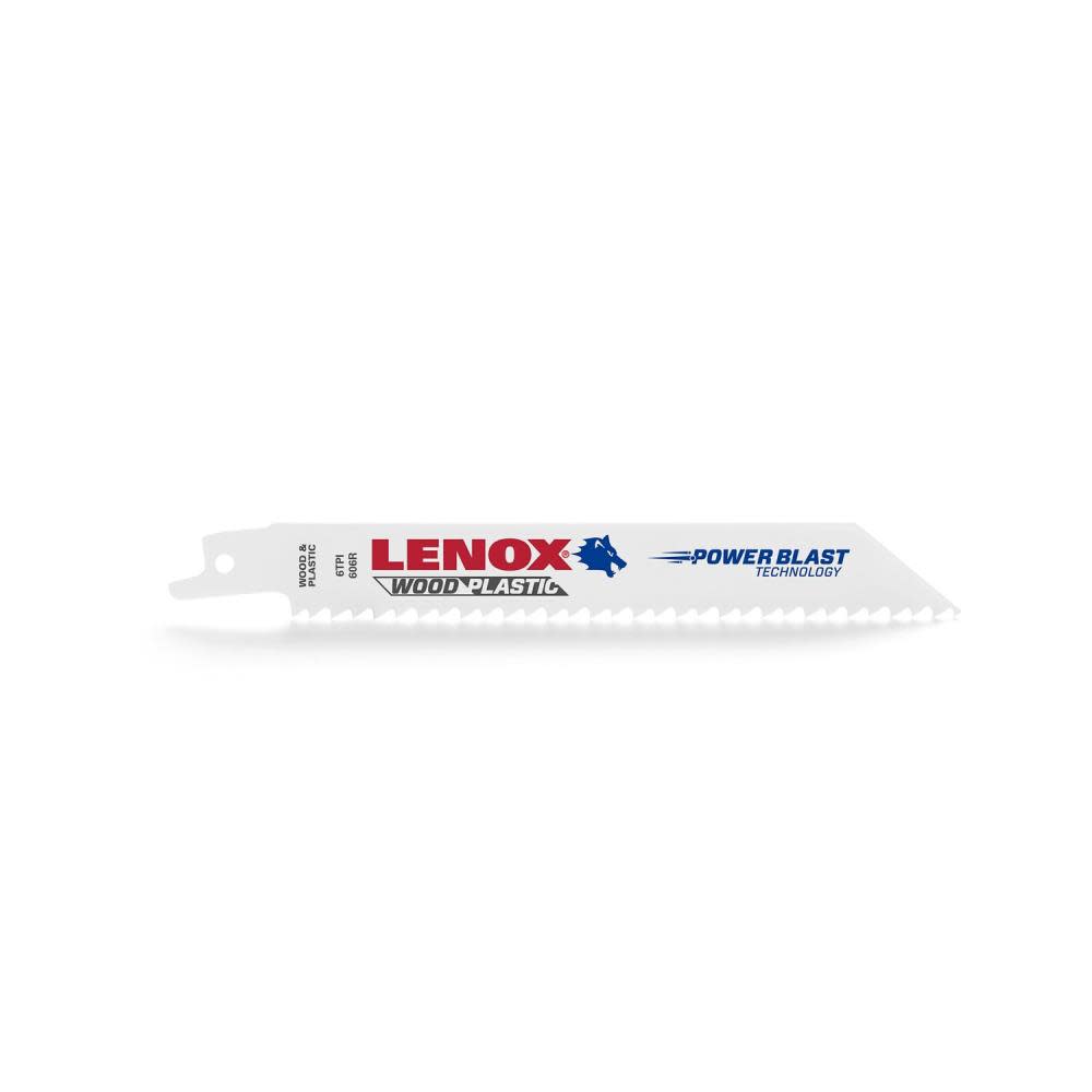 Lenox Reciprocating Saw Blade B606R 6″ X 3/4″ X .035″ X 6 TPI 25pk - Ascmtools