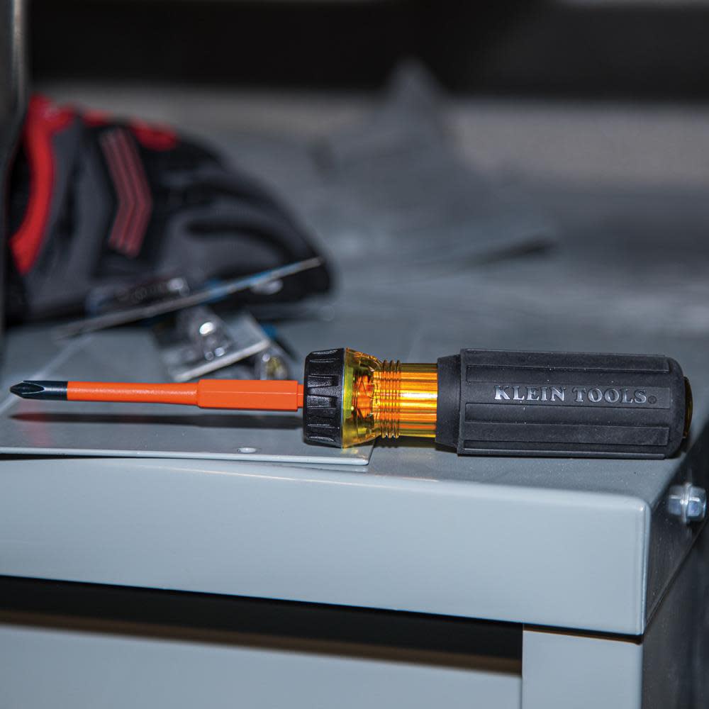 Klein Tools Insulated 2-Bit Driver #1/#2 Sq - Ascmtools