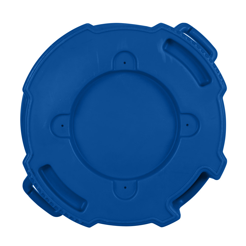 Toter 55 Gallon Round Trash Can with Lift Handle Blue - Ascmtools