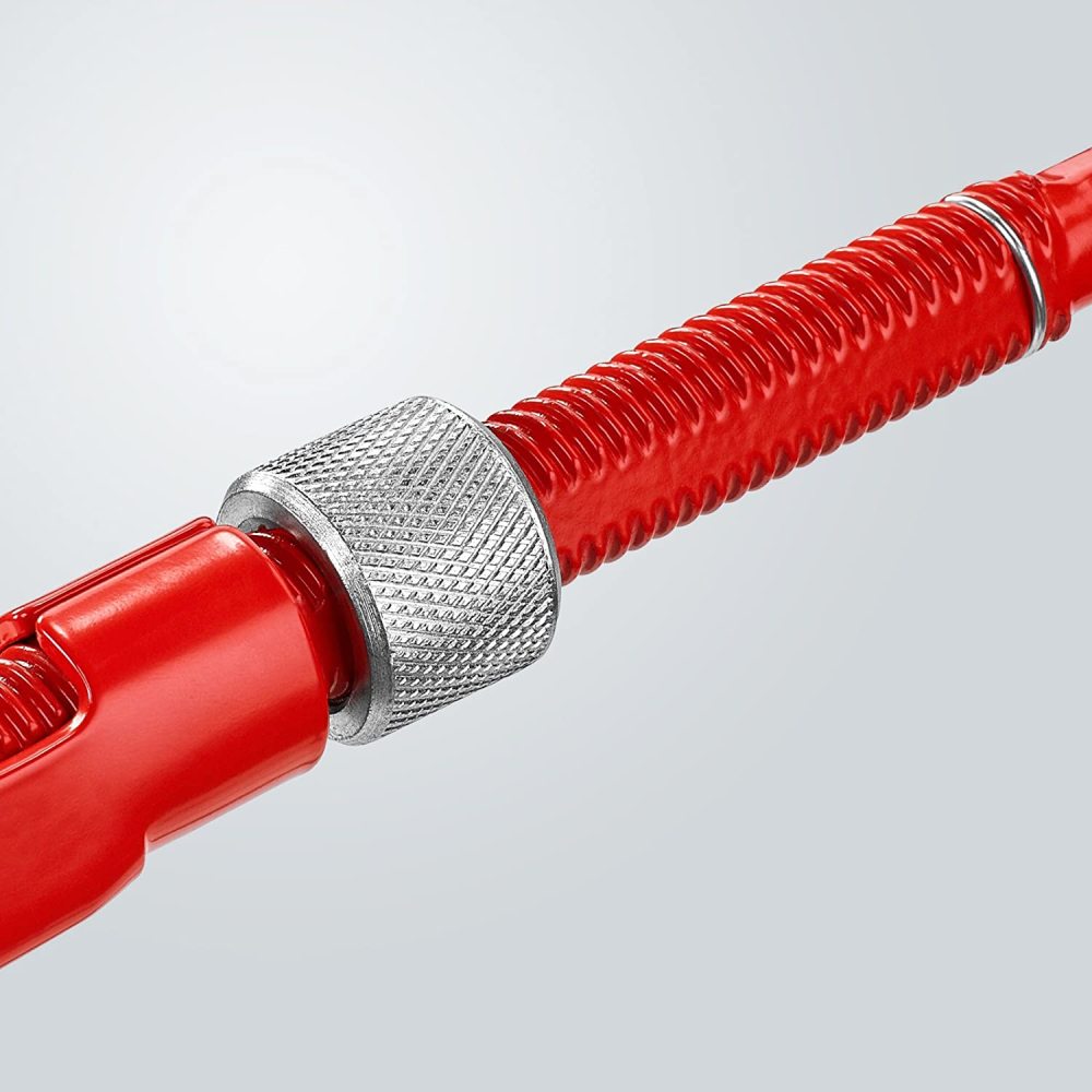 Knipex Pipe Wrench Swedish Pattern 90 Deg Angled 650 mm - Ascmtools
