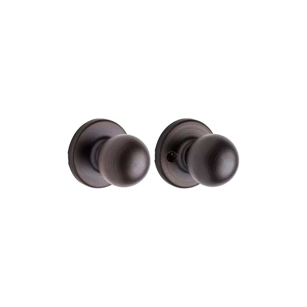 Kwikset Venetian Bronze Hall/Closet Polo Passage Door Knob - Ascmtools