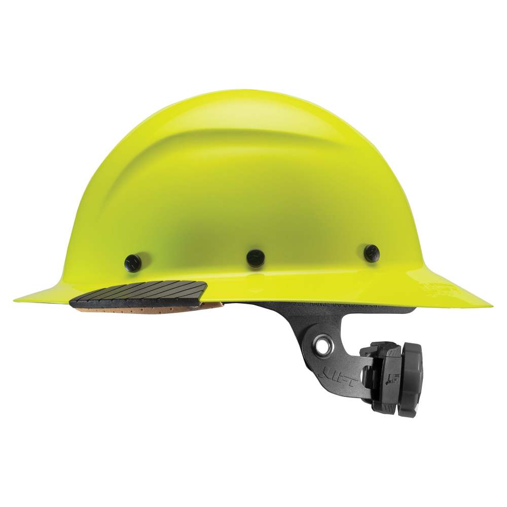 Lift Safety Hard Hat DAX Hi-Viz Yellow Fiber Resin Full Brim - Ascmtools