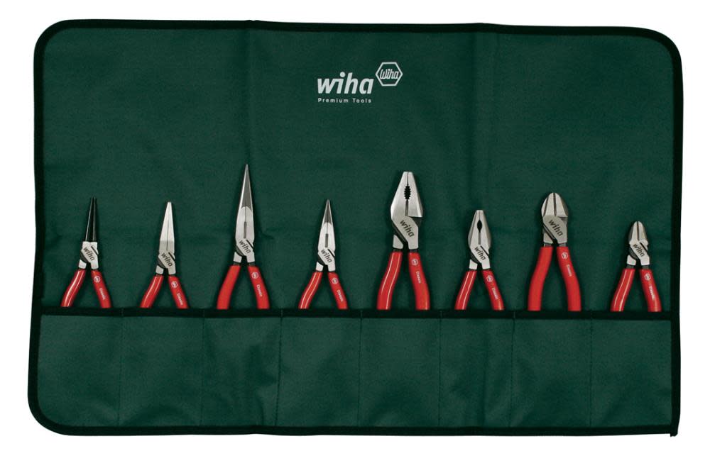 Wiha Soft Grip Pliers & Cutters Set 8 Piece - Ascmtools