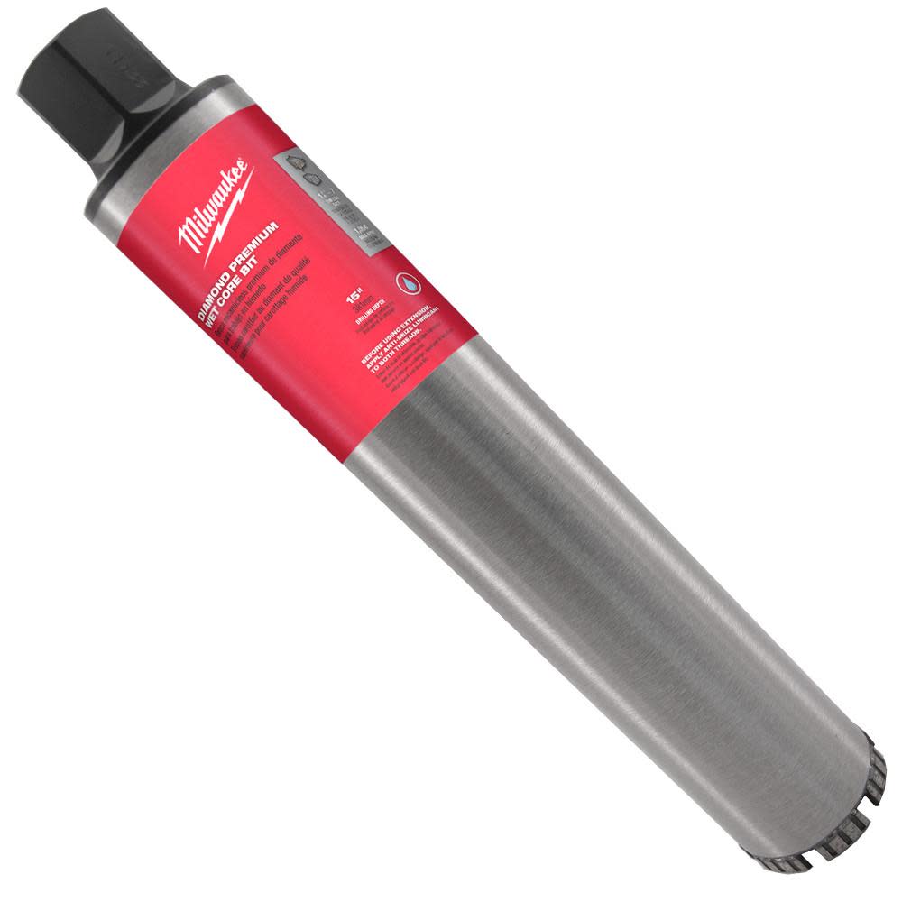 Milwaukee 1-1/4 in. Diamond Premium Wet Core Bit - Ascmtools