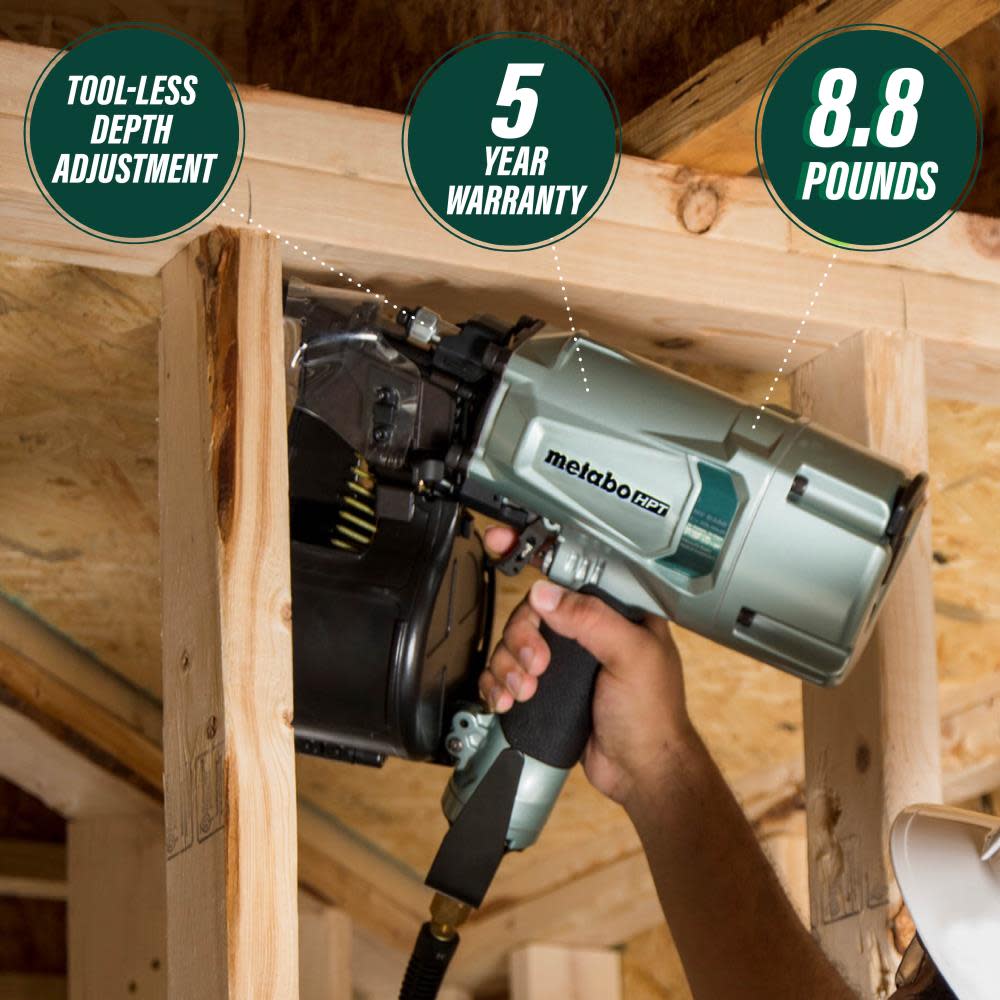 Metabo HPT 3-1/4-in Coil Framing Nailer - Ascmtools