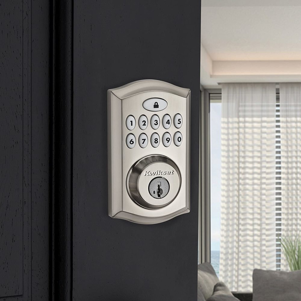Kwikset Satin Nickel 913 Smartcode Traditional Electronic Deadbolt - Ascmtools