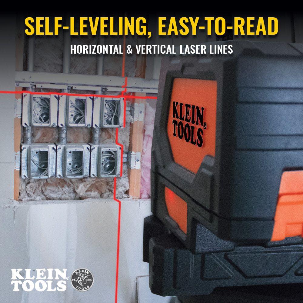 Klein Tools Self-Level Cross-Line Laser with Spot - Ascmtools