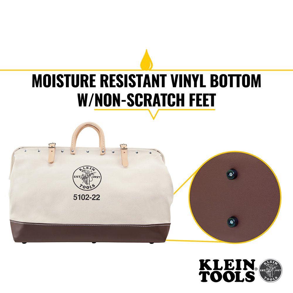 Klein Tools 22″ (559 mm) Canvas Tool Bag - Ascmtools