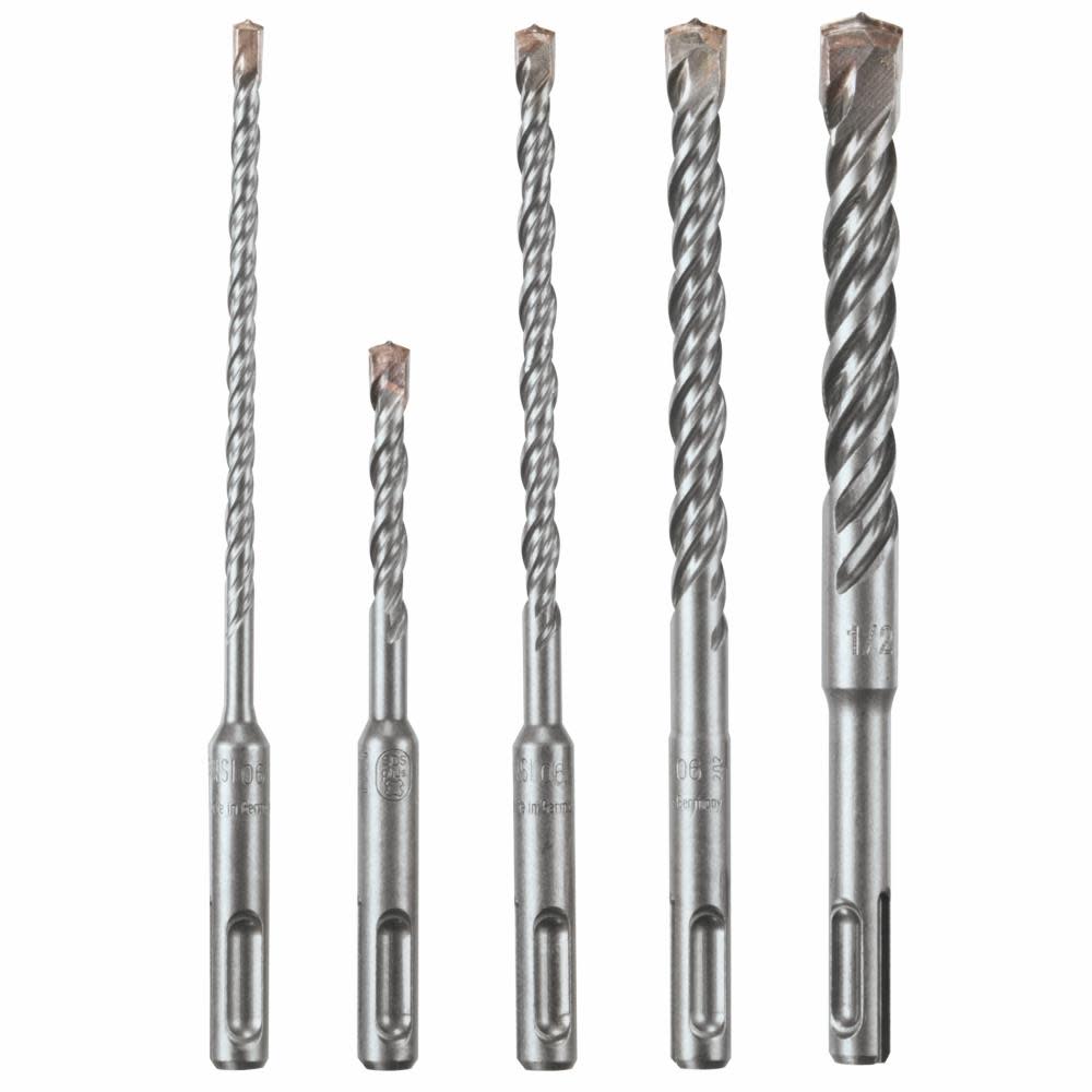 Bosch 5 Pc SDS-plus Bulldog Rotary Hammer Bit Set - Ascmtools