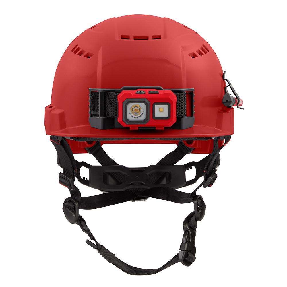 Milwaukee Red Front Brim Vented Helmet with BOLT Class C - Ascmtools
