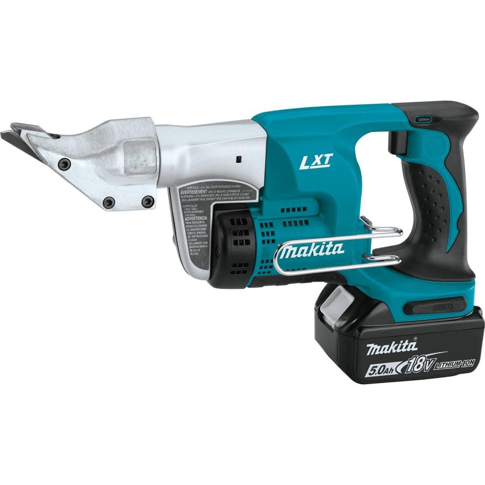 Makita 18 Volt LXT Lithium-Ion Cordless 18 Gauge Straight Shear Kit 5.0 Ah - Ascmtools
