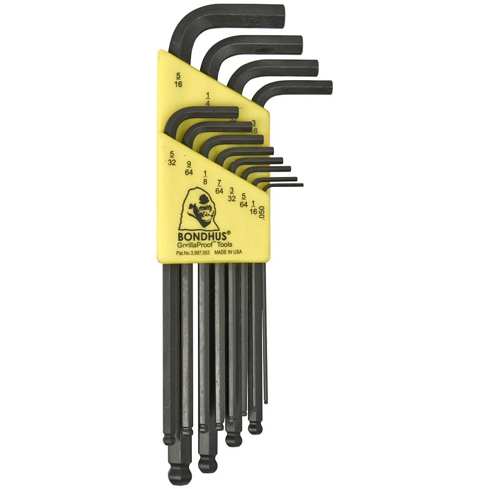 Bondhus Set 12 Balldriver L-wrenches - Ascmtools