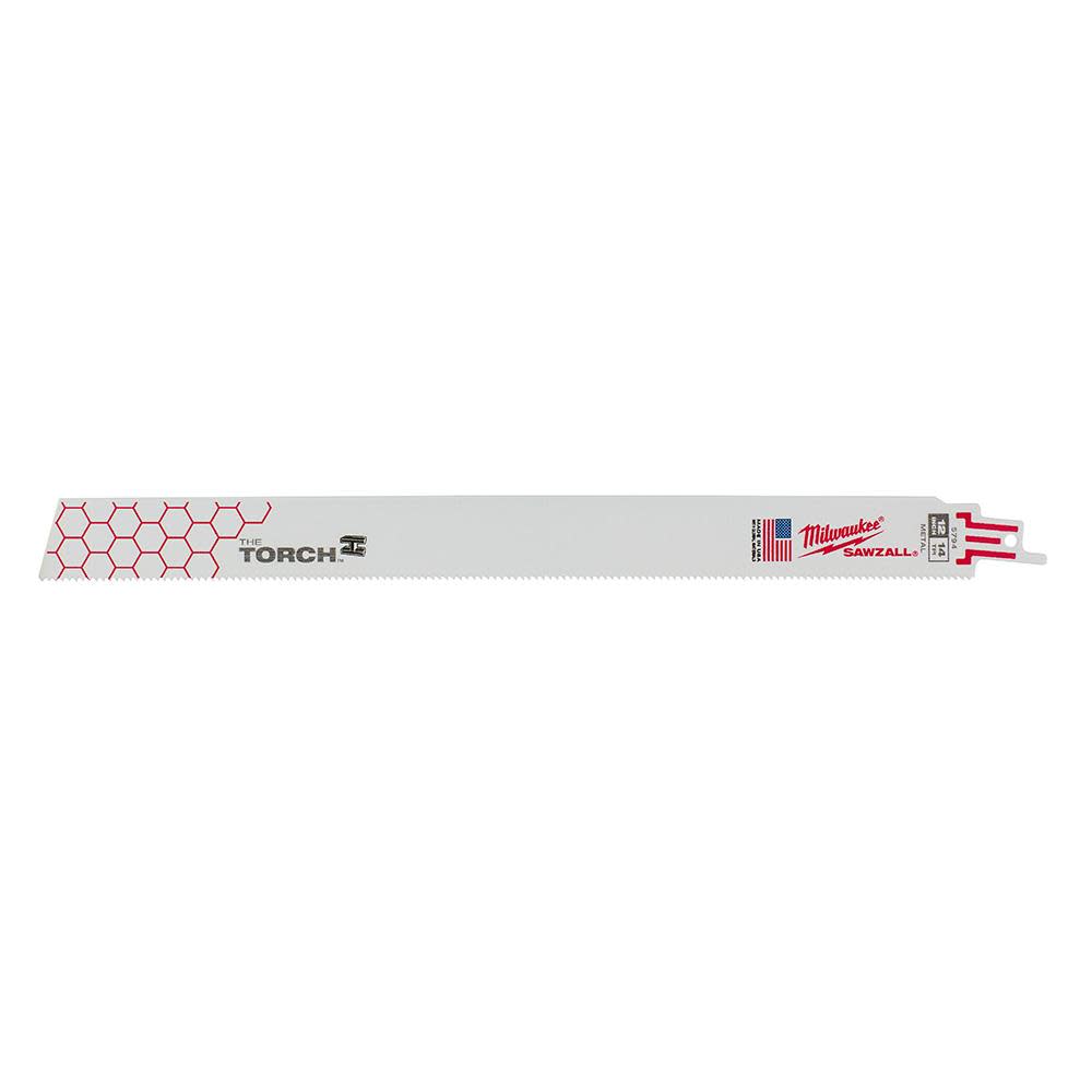 Milwaukee 12 in. 14 TPI THE TORCH SAWZALL Blades 5PK - Ascmtools