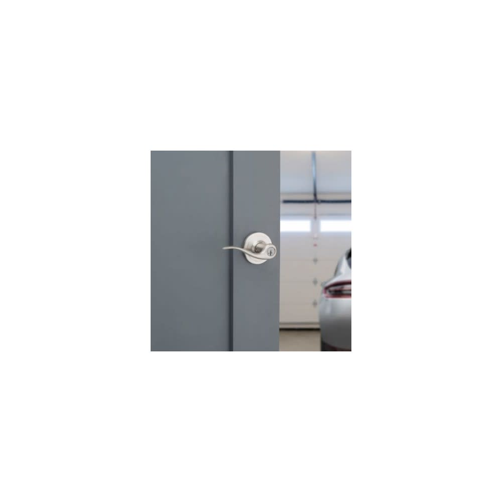 Kwikset Satin Nickel Signature Series Keyed Entry Tustin Door Lever - Ascmtools