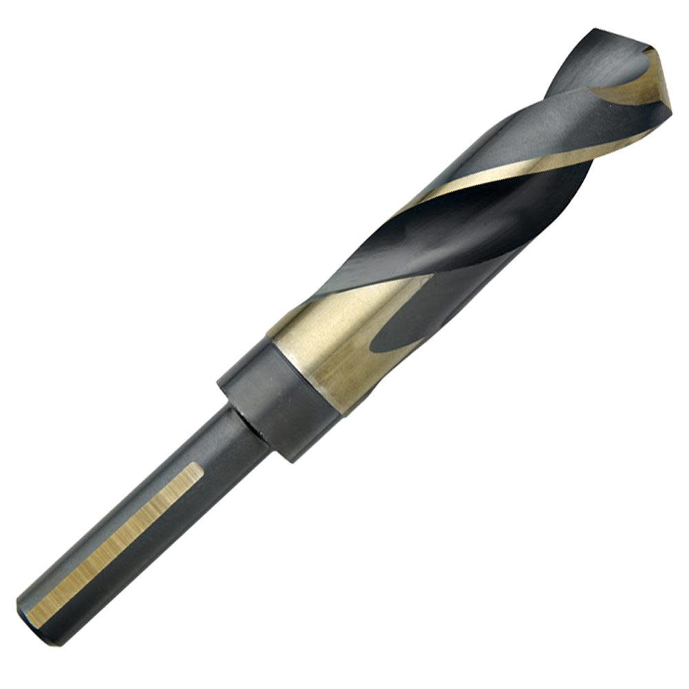 Champion Cutting Tool 27/32″ Black Gold Silver & Deming 1/2″ Shank Drill - Ascmtools