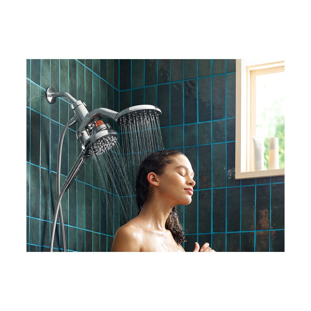 Moen Chrome Aromatherapy Combination Shower with INLY Capsules - Ascmtools