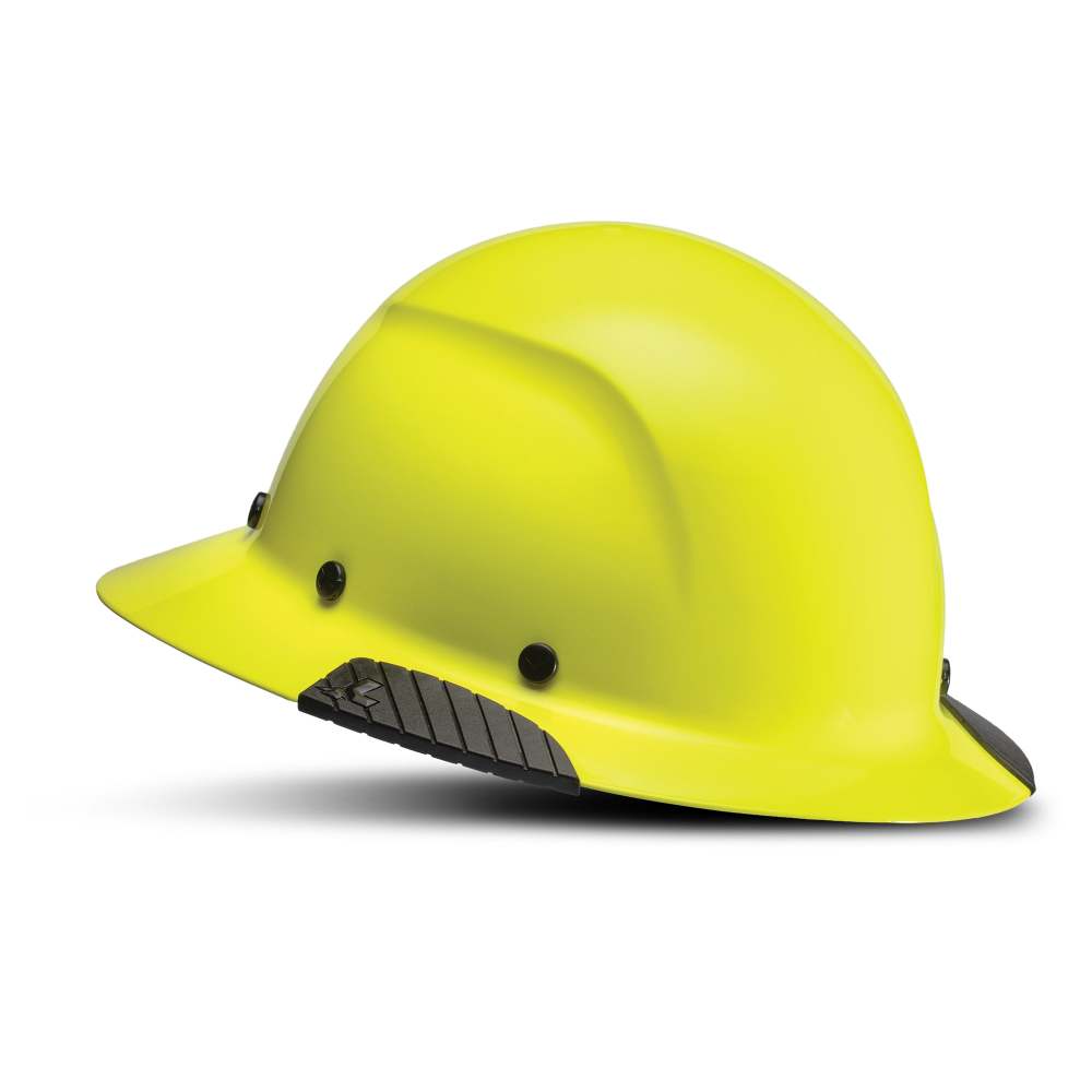 Lift Safety Hard Hat DAX Hi-Viz Yellow Fiber Resin Full Brim - Ascmtools