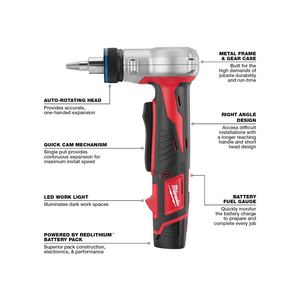Milwaukee M12 ProPEX Expansion Tool (Tool Only) - Ascmtools
