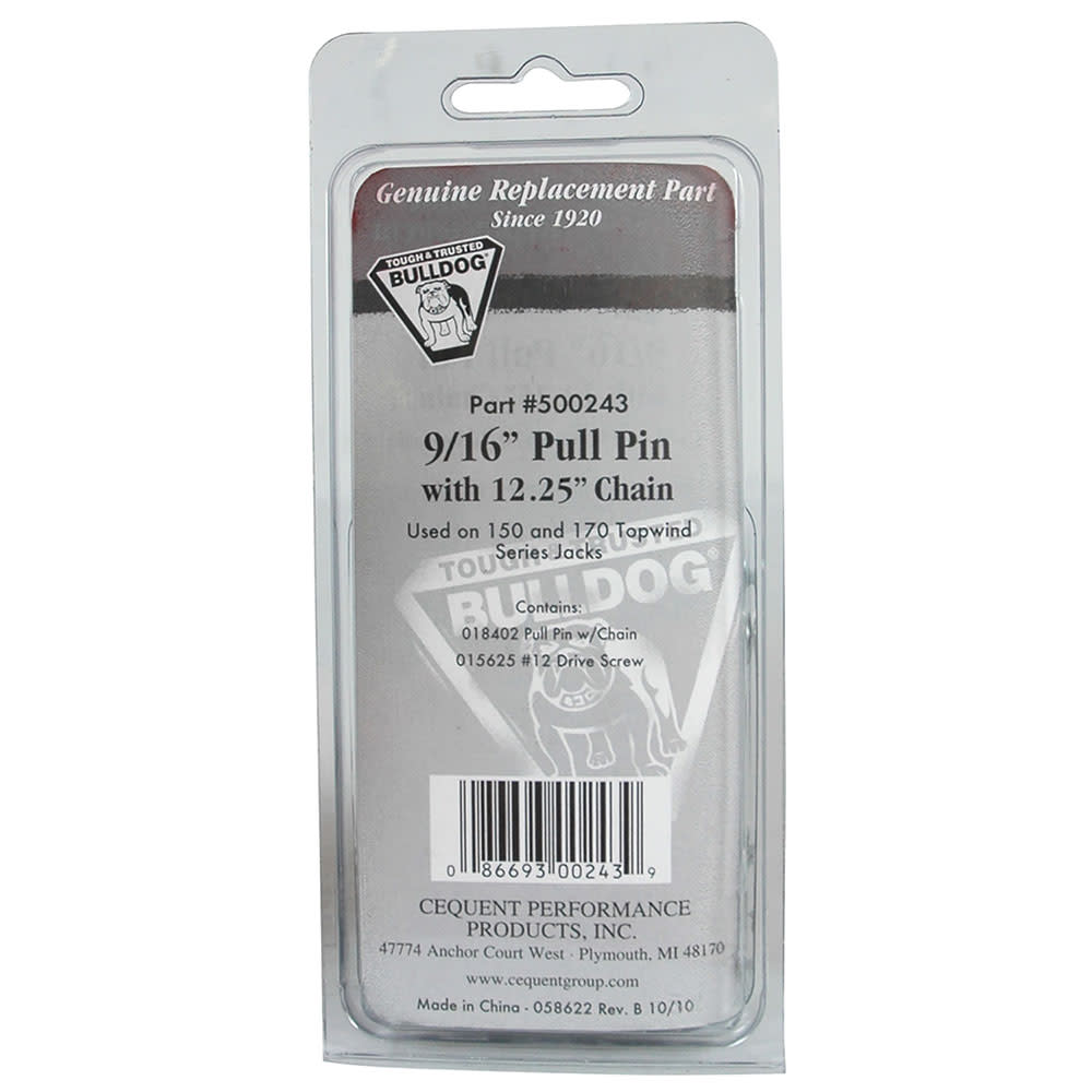 Reese Bulldog Replacement Trailer Jack Pull Pin Kit For Top wind Jacks - Ascmtools
