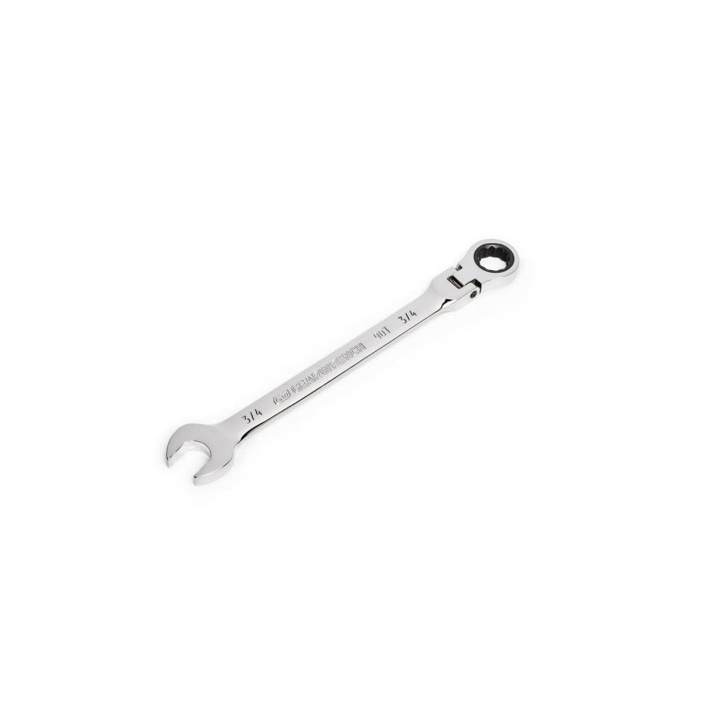 GEARWRENCH 3/4″ 90T 12 Point Flex Head Ratcheting Combination Wrench - Ascmtools