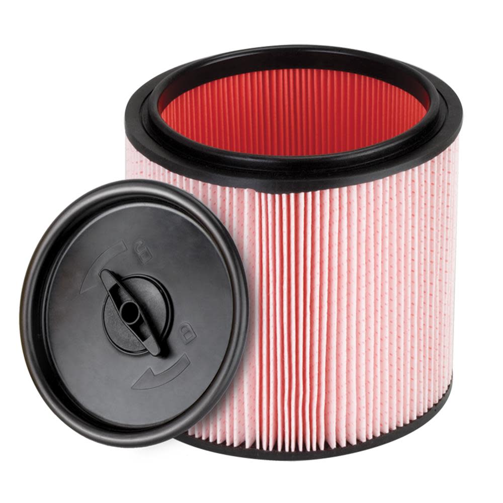 Vacmaster Standard Fine Dust Cartridge Filter and Retainer - Ascmtools