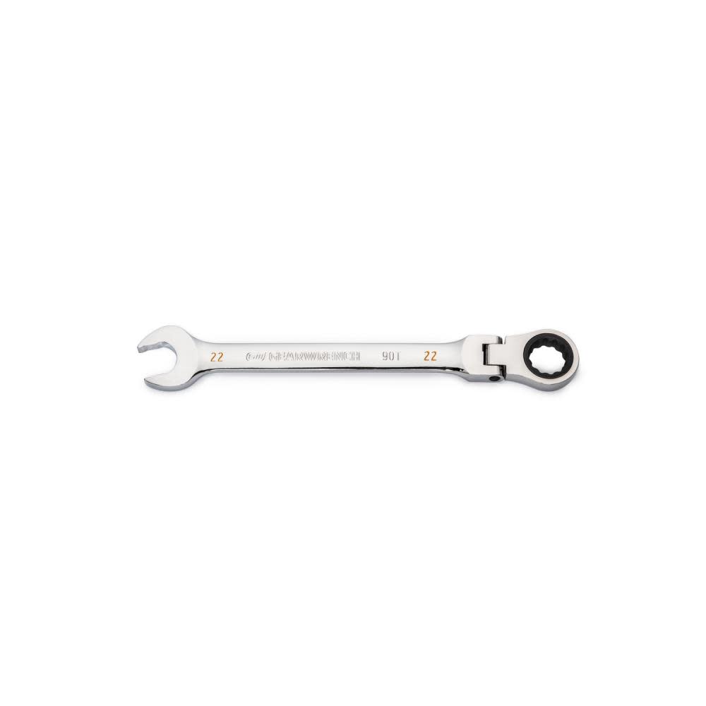 GEARWRENCH 22mm 90T 12 Point Flex Head Ratcheting Combination Wrench - Ascmtools