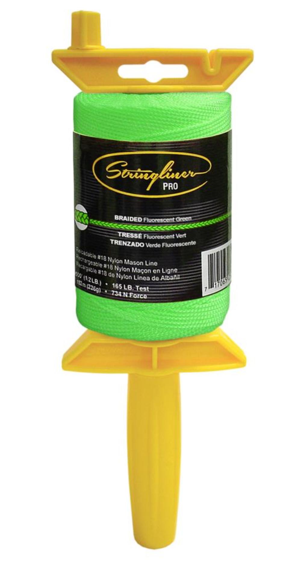 US Tape Pro Reel with 500 Ft. Braided Flo. Green Line - Ascmtools
