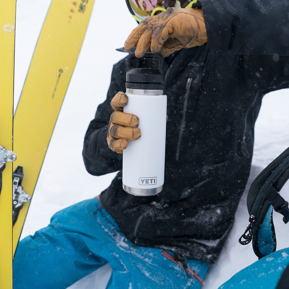 Yeti 26oz Rambler Bottle with Bottle Chug Cap – White - Ascmtools