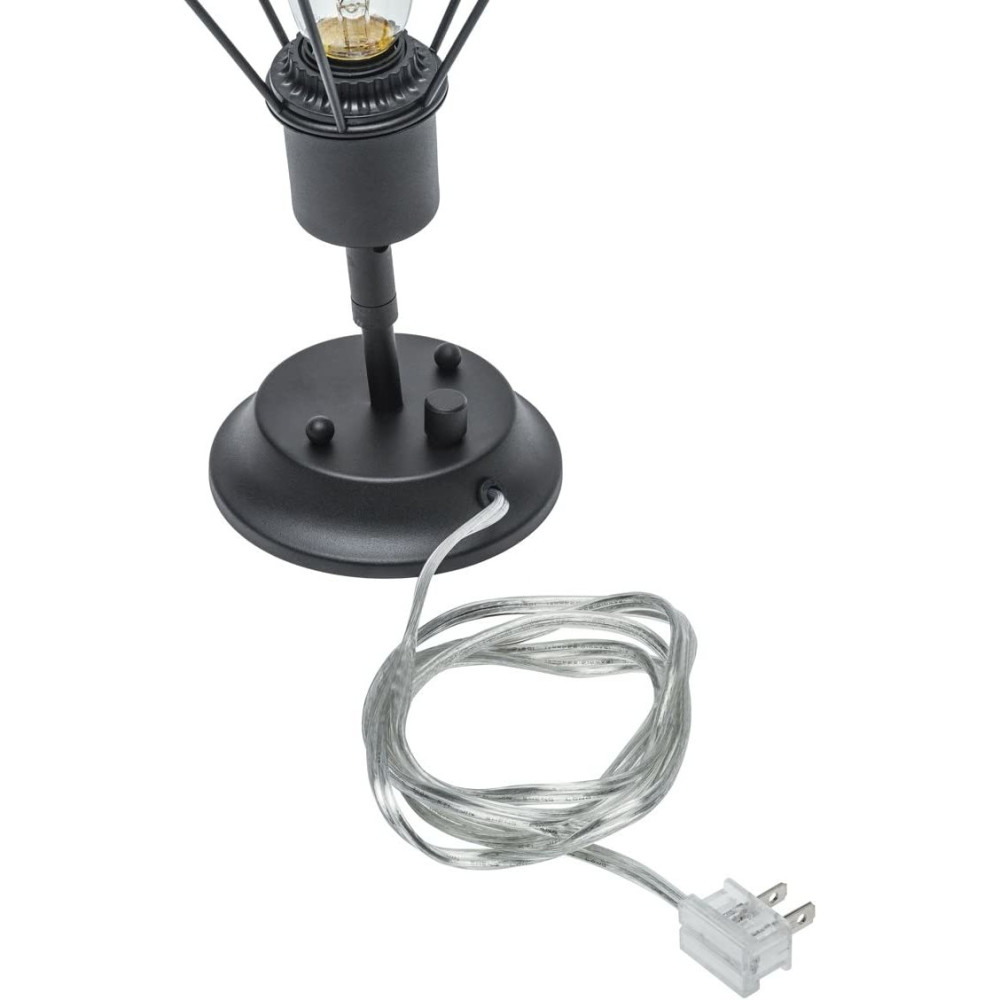 Globe Electric Verdum Vintage Wall Sconce Matte Black 60W 1 Light - Ascmtools